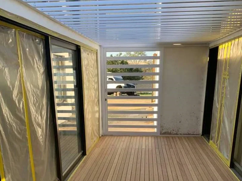 Modern aluminium window and door awning Durban