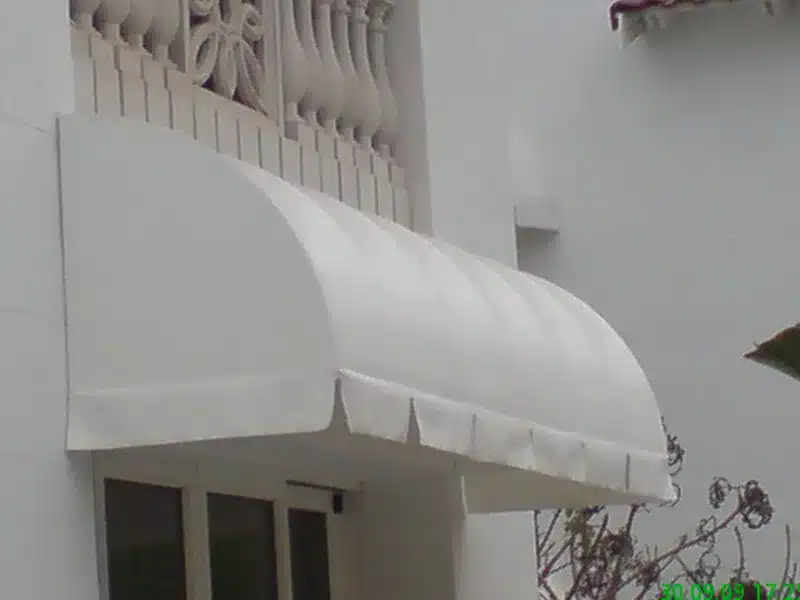 Durban canvas awnings providing outdoor shade