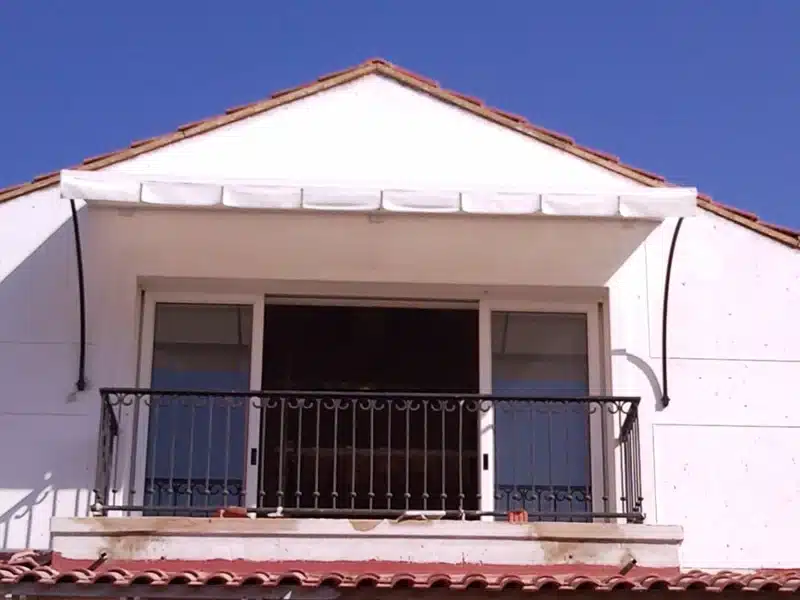 Modern retractable canvas awning installation in Durban