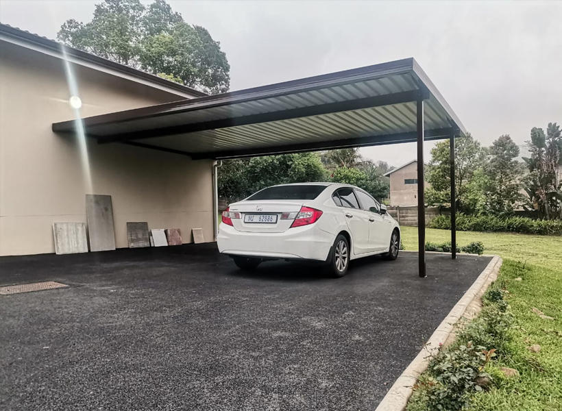 High-quality steel and aluminium carports installed