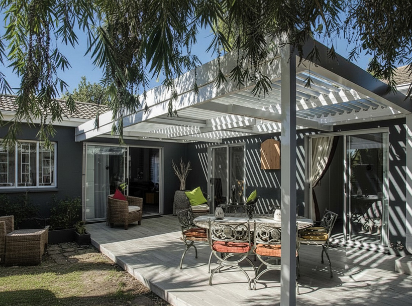 A sun-adjustable Louvre designed for homes in Durban and Gauteng.